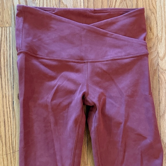 Lululemon sz 4 Always On High-Rise Tight 28" Sky Wash Print Rustic Clay like new - Picture 3 of 14